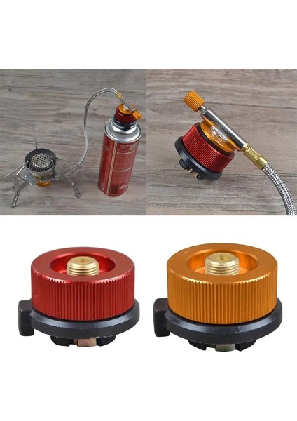 Sarı Stil Kamp Sobası Brülör Adaptörü Dönüşüm Dış Vana Konnektörleri Gaz Adaptörü Pxpf (Yurt Dışından) fırsatları