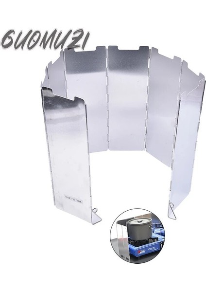 03 For Heater Style 8 Plate Foldable Gas Stove Windshield Camping Cooking Tools Windbreak Camping Outdoor Stove Equipment Accessories (Yurt Dışından) modelleri