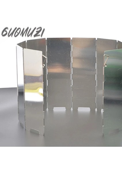 03 For Heater Style 8 Plate Foldable Gas Stove Windshield Camping Cooking Tools Windbreak Camping Outdoor Stove Equipment Accessories (Yurt Dışından) indirimleri