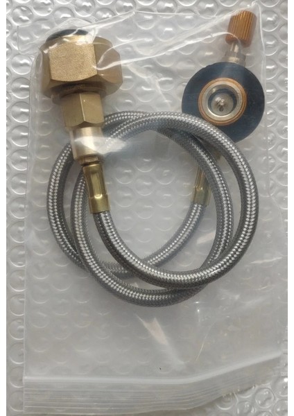 Metal Boru Stili Açık Kamp Gaz Sobası Propan Dolum Adaptörü Tank Bağlayıcı Adaptörü Gaz Şarj Aksesuarları (Yurt Dışından)