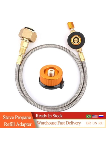 Adaptör Stili Açık Kamp Gaz Sobası Propan Dolum Adaptörü Brülör Lpg Düz Silindir Tankı Çoğaltıcı Konteyner Adaptörü Dayanıklı Metal Borudan Tasarruf Edin (Yurt Dışından) fiyatları
