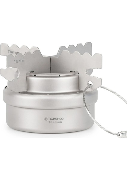 Soba Rafı 2 Tarzı Tomshoo Taşınabilir Mini Titanyum Alkollü Soba Kapaklı Çapraz Soba Standı Raf Outd Alkollü Soba Brülör Kamp Sobası (Yurt Dışından)