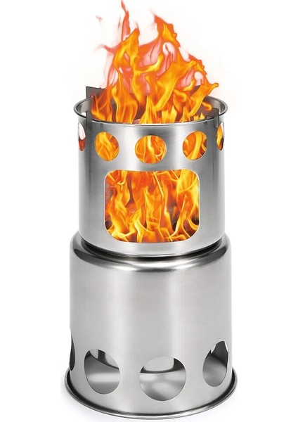 Stil 5 Stil Katlanır Kamp Yürüyüş Soba Sırt Çantasıyla Odun Sobası Mini Barbekü Izgara Sırt Çantasıyla Seyahat Için Taşıma Çantası ile Yürüyüş Kamp Pişirme (Yurt Dışından)