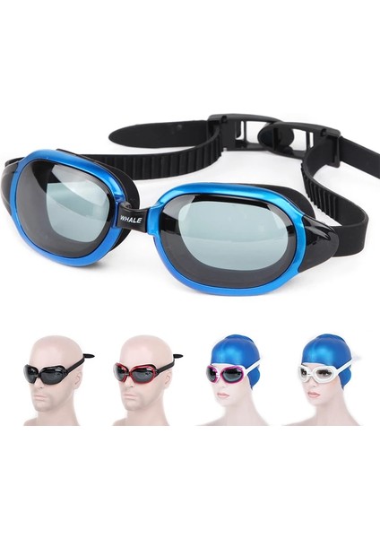 Siyah Stil Balina CF8600 Su Geçirmez Silikon Yüzme Gözlükleri Anti-Sis Uv Yüzmek Gözlük Gözlük Kutusu ile Erkekler Için Womeoor (Yurt Dışından) fiyatları