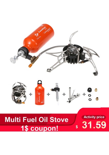 500ML Yakıt Şişesi Stili Katlanabilir Açık Kamp Sobası Er Isı Çok Akaryakıt Sobası, Açık Gaz Sobası Için 500ML Benzinli Yakıt Şişesi ile (Yurt Dışından) fiyatları