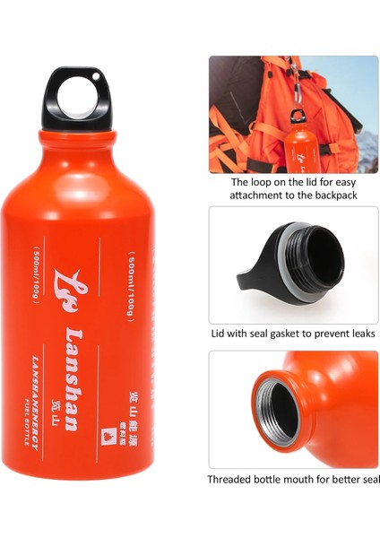 500ML Yakıt Şişesi Stili Katlanabilir Açık Kamp Sobası Er Isı Çok Akaryakıt Sobası, Açık Gaz Sobası Için 500ML Benzinli Yakıt Şişesi ile (Yurt Dışından) indirimleri