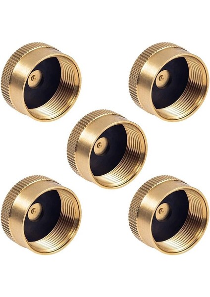 Altın Tarzı 5 Parça Prinç Dolum Kapağı 1 Lb Propan Şişe Kapağı Gaz Tankı Silindir Mühürlü Kapak Açık Soba Için Kapağı Korumak (Yurt Dışından)