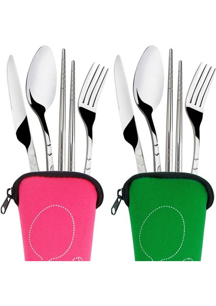 Siyah Stil Paslanmaz Çelik Çatal Kaşık Çubuklarını Seyahat Kamp Çatal Bıçak Takımı Araçları Taşınabilir Sofra Kaşık Çatal Bıçak Çelik Çatal Bıçak Takımı Ha (Yurt Dışından) fırsatları