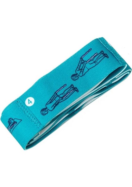 Mavi 95X4CM Stili Yeni Yoga Askı 90*4cm Streç Askı Pilates Kemeri Bel Kolları Bacak Yoga Egzersiz Direnç Bantları (Yurt Dışından)