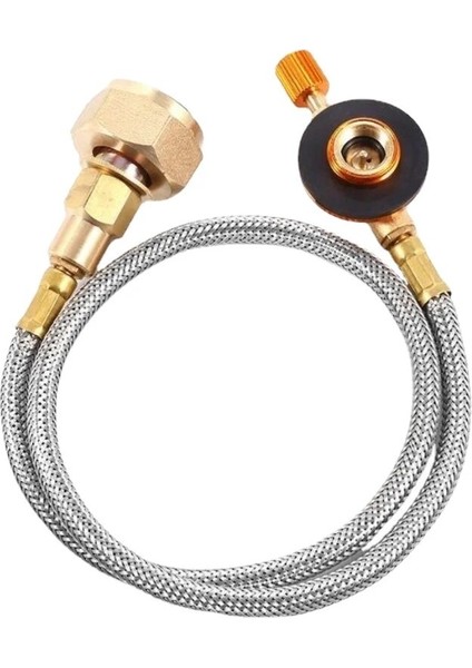 QPPJ0007-QPPJ0009 Stili Açık Kamp Gaz Sobası Propan Dolum Adaptörü Brülör Lpg Düz Silindir Tankı Bağlayıcı Konteyner Adaptörü Dayanıklı Metal Borudan Tasarruf Edin (Yurt Dışından) fiyatları