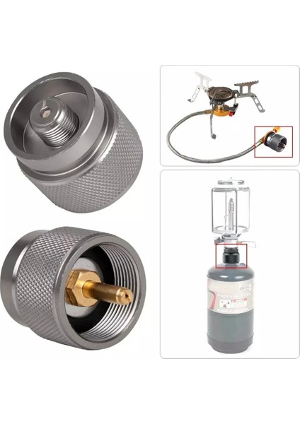 1 Adet Tarzı 1lb Gaz Tankı Adaptörü Gaz Tankı Dönüştürücü Propan Survival Açık Kamp Gaz Brülör Silindir Lpg Teneke Kutu Adaptörü Soba Adaptörü (Yurt Dışından)
