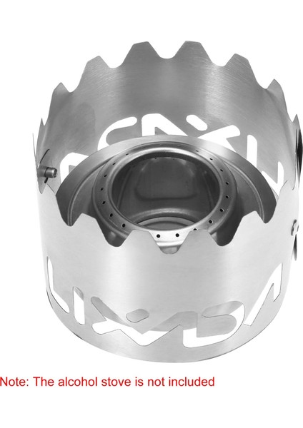 Resim Stili Olarak 2'si 1 Arada Taşınabilir Titanyum Alkollü Soba Rafı Ön Cam Açık Hava Ultralight Kamp Sobası Ön Cam Yürüyüş Sırt Çantasıyla Seyahat Tencere (Yurt Dışından) modelleri