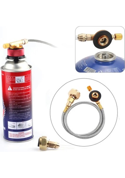 Düz Gaz Tankı Şişme Vana Açık Hava Sobası, Düz Gaz Tankı ile Şişme Vana Adaptörü Ortak Kamp Sobası Propan Dolum Adap (Yurt Dışından) modelleri