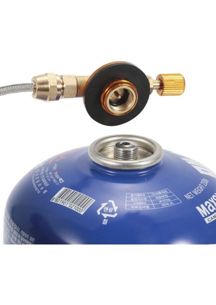 Düz Gaz Tankı Şişme Vana Açık Hava Sobası, Düz Gaz Tankı ile Şişme Vana Adaptörü Ortak Kamp Sobası Propan Dolum Adap (Yurt Dışından) fırsatları