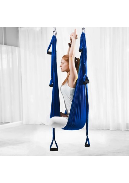 Lacivert Tarzı Sıcak Satış Yoga Hamak Anti Yerçekimi Ultralight Paraşüt Naylon Hava Yoga Salıncak Hamak Kaçırılmaz Fitness Ekipmanları Ev Spor Salonu (Yurt Dışından) modelleri
