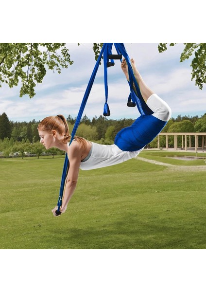 Lacivert Tarzı Sıcak Satış Yoga Hamak Anti Yerçekimi Ultralight Paraşüt Naylon Hava Yoga Salıncak Hamak Kaçırılmaz Fitness Ekipmanları Ev Spor Salonu (Yurt Dışından) indirimleri
