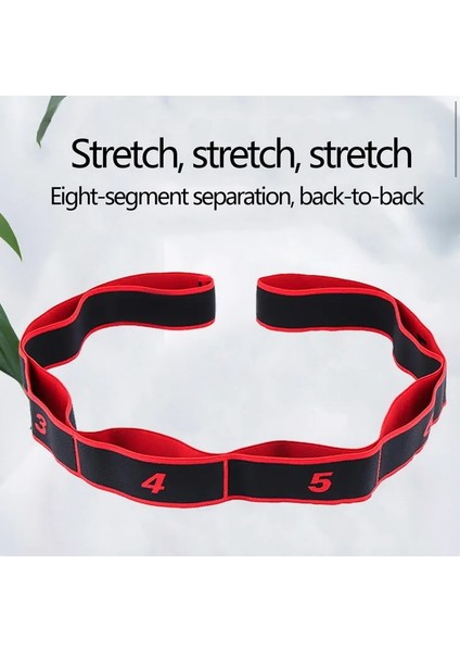 Kırmızı Stil Sfıt Yoga Çekme Kayışı Kemer Polyester Lateks Elastik Latin Dansı Streç Bant Döngü Yoga Pilates Fitness Egzersiz Direnç Bandı (Yurt Dışından) indirimleri