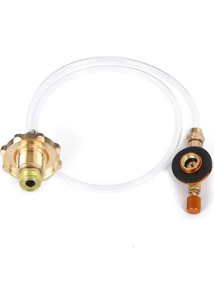 As Tarzı Açık Kamp Gaz Sobası Propan Dolum Adaptörü Tank Adaptörü Gaz Silindir Dolum Şarj Benzin Bidon Brülör Aksesuarları (Yurt Dışından)
