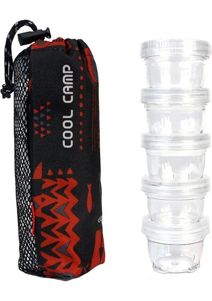 Tarzı Ayarla 5 Adet Şeffaf Baharat Kutusu Taşınabilir Baharat Kavanozları Set Baharat Tencere Saklama Kabı ile Kamp Baharat Saklama Kutusu (Yurt Dışından)