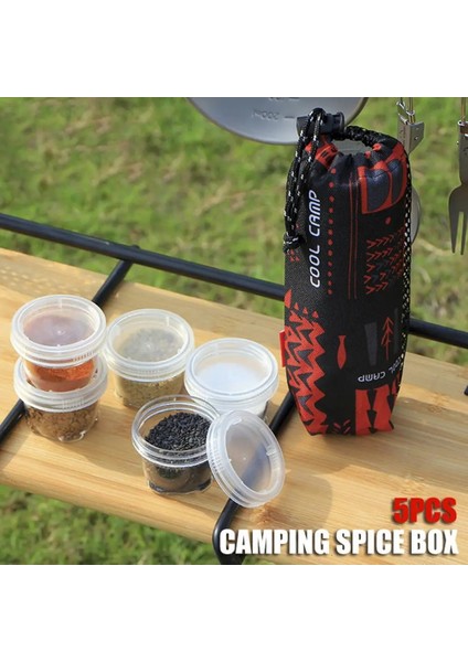 Tarzı Ayarla 5 Adet Şeffaf Baharat Kutusu Taşınabilir Baharat Kavanozları Set Baharat Tencere Saklama Kabı ile Kamp Baharat Saklama Kutusu (Yurt Dışından) fiyatları