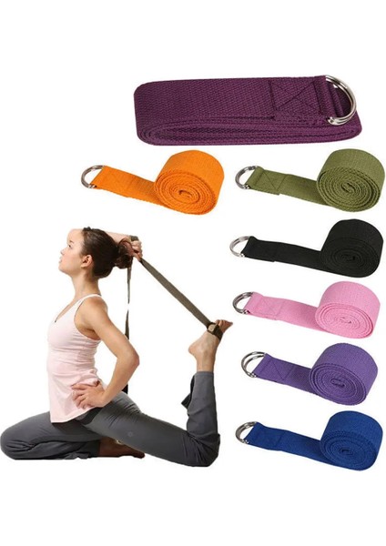 Yeşil Stil 183CM Multicolors Port Yoga Streç Kayış D-Ring Kemer Spor Bel Bacak Spor Ayarlanabilir Kemer Bel Bacak Direnci Spor Bandı (Yurt Dışından) fırsatları