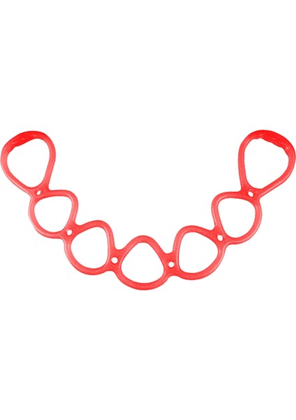 Kırmızı Stil El Bacak Çalışma Out Ayak Gerilebilir Ev Spor Salonu Taşınabilir Kol Fitness Geri Direnç Egzersiz Bandı Kadınlar Için 7 Yüzük (Yurt Dışından)