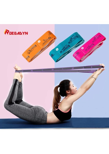 Mavi Stil Yoga Germe Kemeri Gerginlik Direnç Bandı Yoga Dans Eğitimi Elastik Bant Duruş Germe Bandı (Yurt Dışından) fiyatları