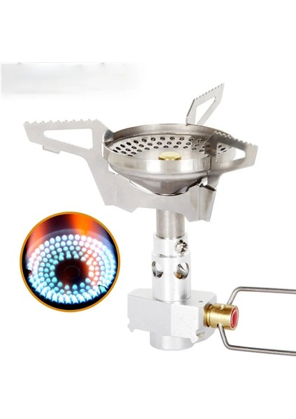 Açık Haşlanma Önleyici Taşınabilir Gaz Sobaları Mini Kamp Katlanabilir Pişirme Ocağı Seyahat Urvival Barbekü Gaz Ocağı Yakıcı (Yurt Dışından)