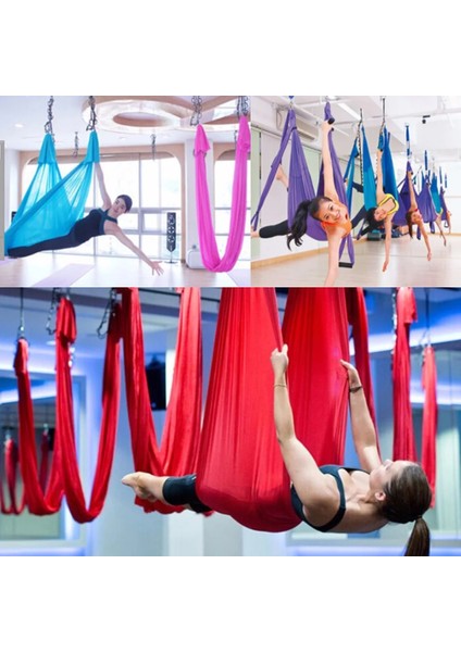 Mor Tarzı Yeni Elastik Hava Uçan Anti-Yerçekimi Yoga Hamak Salıncak Kemerleri Yoga Eğitimi Vücut Geliştirme Fitness Ekipmanları Için * 1m (Yurt Dışından) fiyatları