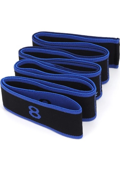 Mavi Stil Yoga Çekme Kayışı Kemer Polyester Lateks Elastik Latin Dansı Germe Bandı Döngü Yoga Pilates Gym Fitness Egzersiz Direnç Bantları (Yurt Dışından)