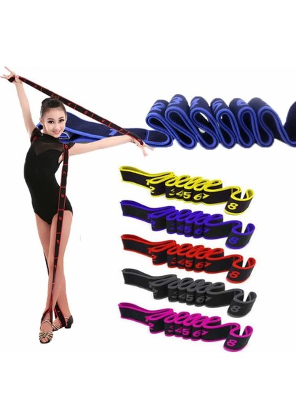 Sarı Stil Latin Dansı Elastik Streç Kemer Egzersiz Çekme Kayışı Yetişkinler Çocuklar Için Yoga Fitness Direnç Bandı Unisex Bale, Pilates, Jimnastik (Yurt Dışından) indirimleri