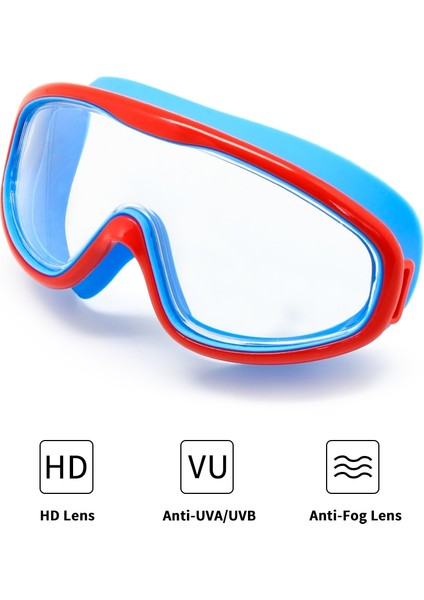 Yeşil-Sarı Tarzı Çocuklar Yüzme Gözlükleri Çocuklar Geniş Görüş Buğu Önleyici Anti-Uv Şnorkel Dalış Maskesi Kulak Tıkaçları Doğa Sporları (Yurt Dışından) indirimleri