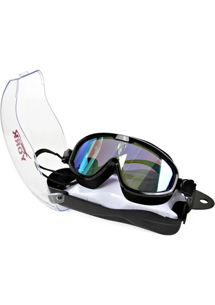 CF006-SIYAH Stil Uv Koruması Su Geçirmez Moda Rahat Silikon Büyük Çerçeve Polarize Yüzme Gözlükleri Buğu Önleyici Yüzme Gözlüğü Yetişkin Erkek Kadın (Yurt Dışından) fiyatları