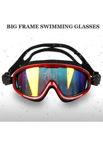 CF006-SIYAH Stil Uv Koruması Su Geçirmez Moda Rahat Silikon Büyük Çerçeve Polarize Yüzme Gözlükleri Buğu Önleyici Yüzme Gözlüğü Yetişkin Erkek Kadın (Yurt Dışından) indirimleri