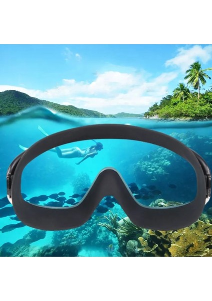 Mm-Gümüş Tarzı Büyük Çerçeve Mirroredclear Lens Rahat Silikon Yüzme Gözlükleri Su Geçirmez Buğu Önleyici Lens Erkekler Kadınlar Yüzme Gözlükleri Yüzme Gözlükleri (Yurt Dışından) indirimleri