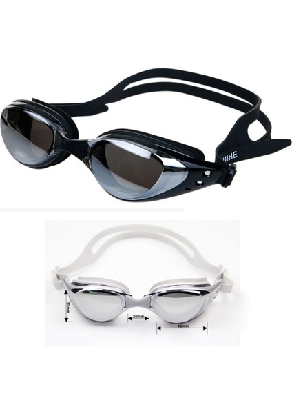 No.4 Tarzı Aynalı Yüzme Gözlükleri Silikon Mühür Gözlükleri Dalış Gözlükleri Uv Koruması Buğu Önleyici Suya Dayanıklı Yüzme Glassetock (Yurt Dışından)