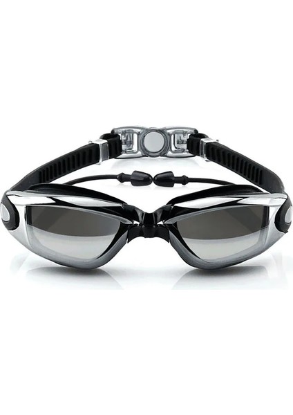 Siyah Stil Diğer Optik Yüzme Gözlüğü Erkek Kadın Miyopi Havuzu Kulak Tıkacı Profesyonel Su Geçirmez Banyo Gözlük Reçete Yetişkin Dalış Gözlükleri (Yurt Dışından)