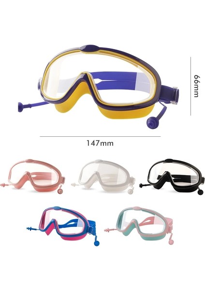 Beyaz Stil Mosodo Çocuk Yüzme Gözlükleri Kulak Tıkacı Silikon Çocuk Yüzme Havuzu Gözlükleri Buğu Önleyici Gözlük Erkek Kız Dalış Maskesi Kılıflı (Yurt Dışından) modelleri