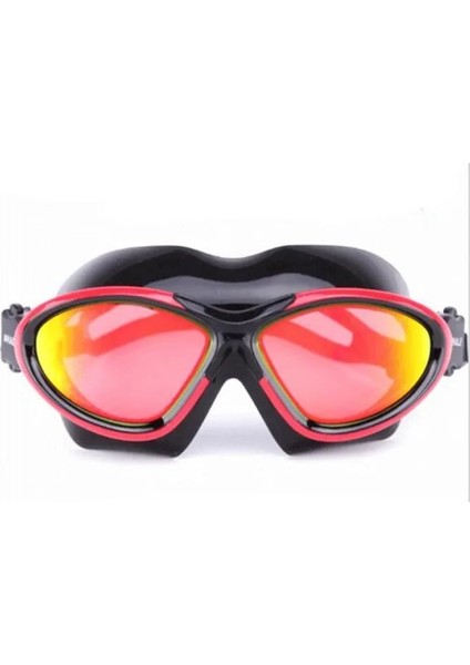 Kırmızı Stil Balına Profesyonel Buğu Önleyici Uv Lens Yüzme Gözlüğü Ayna Kaplama Su Geçirmez Gözlük Erkekler Kadınlar Için Glasseool (Yurt Dışından)