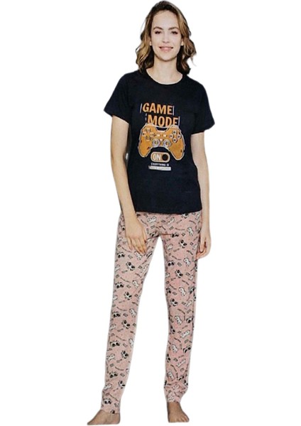 Fashıon Kısa Kollu Kadın Pijama Takımı