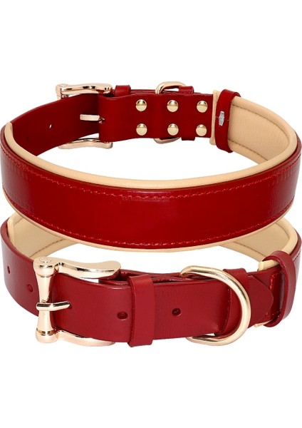 Kırmızı Stil Xl Beden Köpek Tasması Deri Tasmalar Para Perro Büyük Köpek Tasmaları Katı Ayarlanabilir Yastıklı Pet Köpek Tasması Küçük Orta Büyük Köpek Mavisi Için (Yurt Dışından)