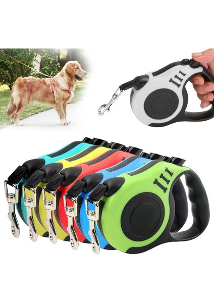 Beyaz Stil 5m Dayanıklı Köpek Tasma Otomatik Geri Çekilebilir Naylon Köpek Kurşun Uzanan Köpek Yavrusu Küçük Orta Köpekler Için Yürüyen Kurşun Pet Malzemeleri (Yurt Dışından) fiyatları