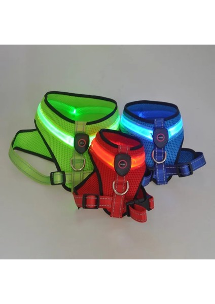 Mavi Stil L Beden LED Işıklı Köpek Koşum Light Up Köpek Göğüs Kemeri Yelek Pet Güvenlik Yansıtıcı Koşum Yaka Köpek Yavrusu Parlayan Flaş Kayışı (Yurt Dışından) fiyatları