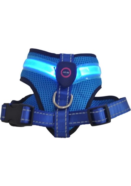 Mavi Stil L Beden LED Işıklı Köpek Koşum Light Up Köpek Göğüs Kemeri Yelek Pet Güvenlik Yansıtıcı Koşum Yaka Köpek Yavrusu Parlayan Flaş Kayışı (Yurt Dışından) modelleri