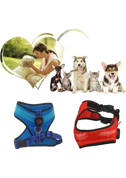 Mavi Stil L Beden LED Işıklı Köpek Koşum Light Up Köpek Göğüs Kemeri Yelek Pet Güvenlik Yansıtıcı Koşum Yaka Köpek Yavrusu Parlayan Flaş Kayışı (Yurt Dışından) fırsatları