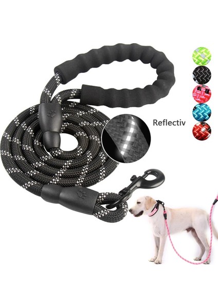 Mor Tarzı 60CM cm Yansıtıcı Köpek Tasması Dayanıklı Naylon Temel Tasmalar Rahat Yastıklı Kolu Orta Büyük Köpekler Için Pet Köpek Tasması Tasmalar (Yurt Dışından) fiyatları