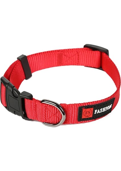 Kırmızı Stil S Beden Naylon Pet Yaka Saf Renk Kişiselleştirilmiş Ayarlanabilir Köpek Tasmaları Köpek Tuval Kedi Kravat Için Tasma Rahat Dayanıklı Pet Ürün (Yurt Dışından) modelleri