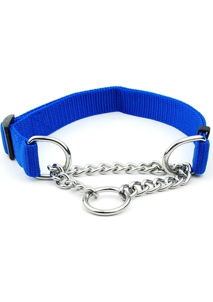 Mavi Stil 40-72CM 1 Adet Yeni Köpek Tasması Kaynaklı Link Zinciri ile Pet Naylon Slollar Köpek Eğitim Aksesuarları Büyük Köpek Için Ayarlanabilir Yaka (Yurt Dışından) indirimleri