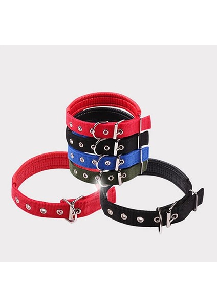 Kırmızı Stil S Beden Pet Yaka Basit Düz Renk Köpek Yaka Deri Astar Ayarlanabilir Küçük Köpek Tasması Bichon Labrador Ortadan Büyüke Köpek Tasması (Yurt Dışından) fırsatları