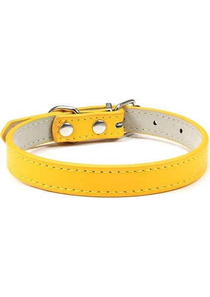 Altın Tarzı L Beden Yeni Pu Ayarlanabilir Renkli Pet Köpek Tasmaları Yavru Kedi Yaka Chihuahua Küçük Köpek Accesorios Köpek Tasma Malzemeleri Köpek Koşum (Yurt Dışından)